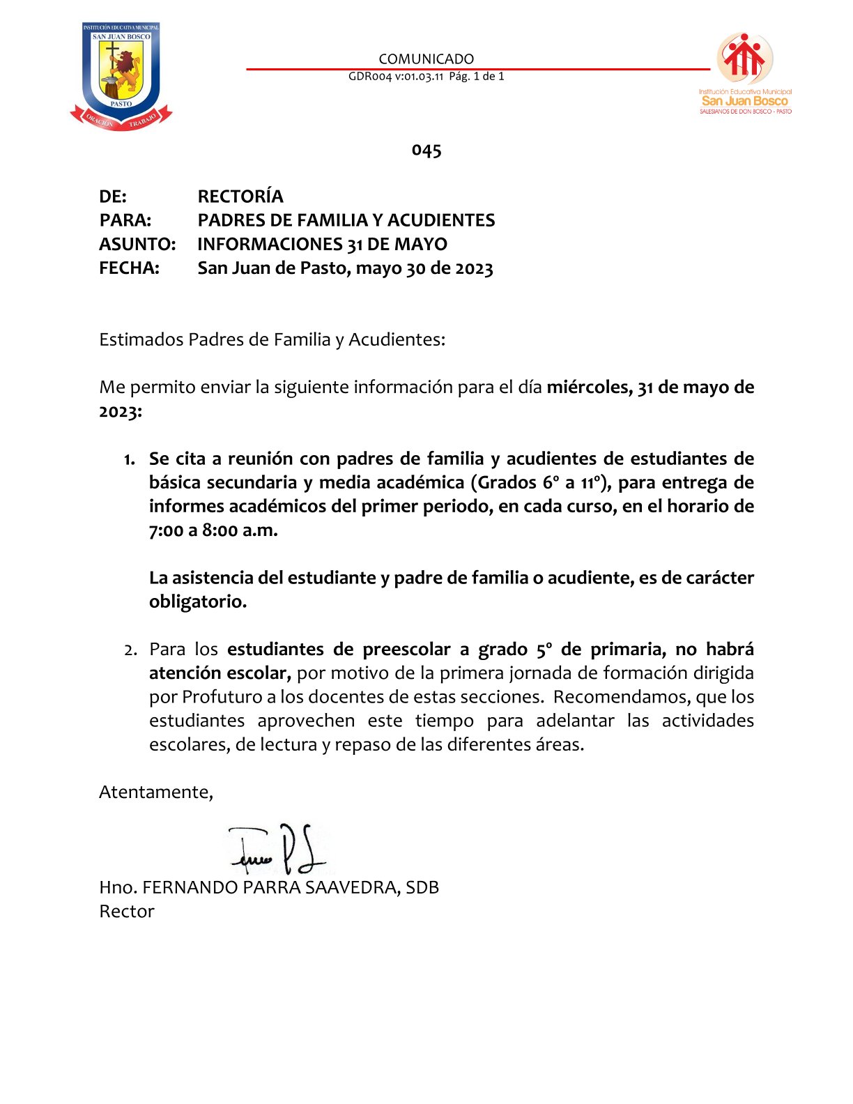 045_comunicado 045_comunicado