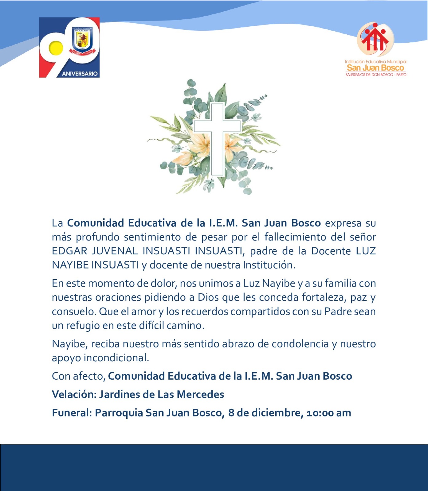 condolencia P insuasty