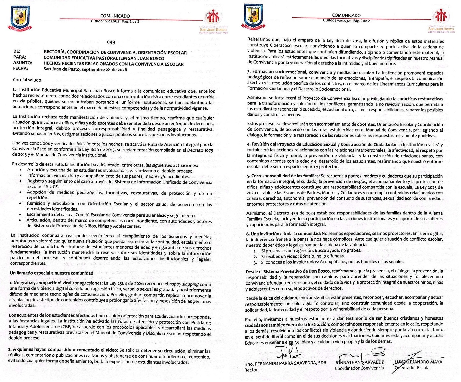 comunicado49